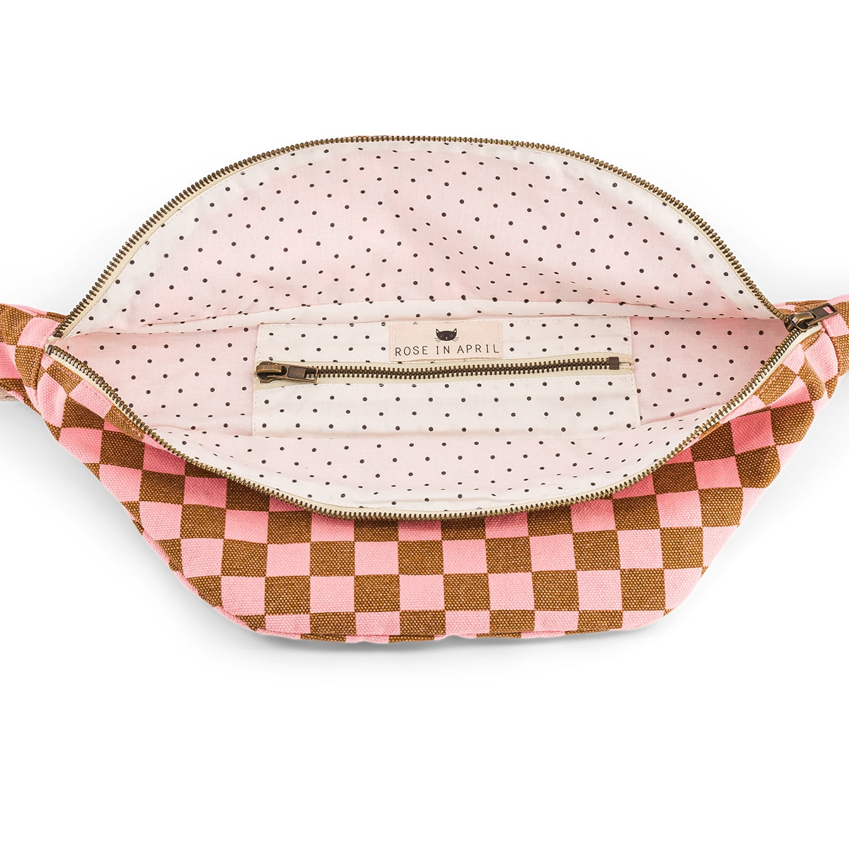 Checkerboard waist bag best sale