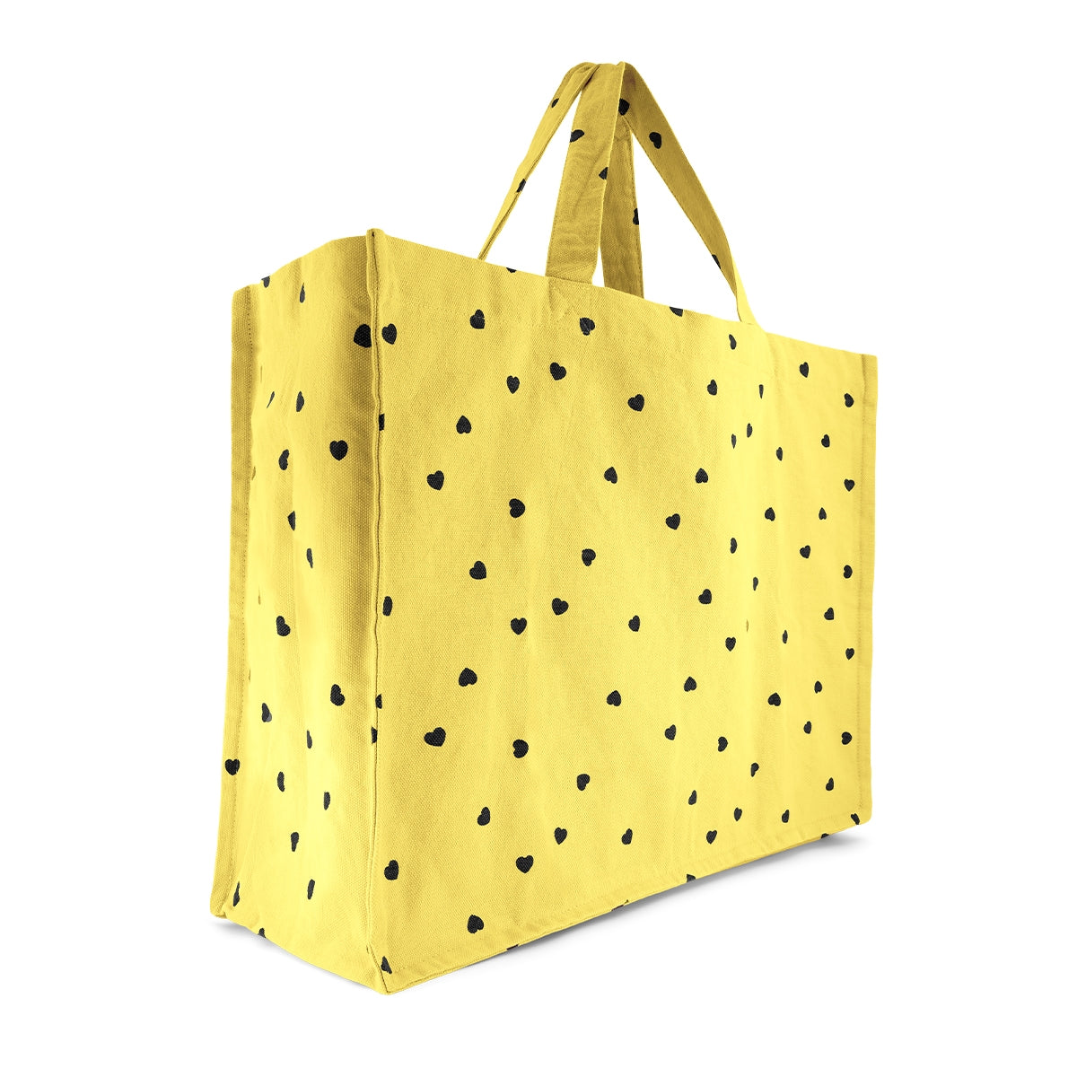 Tote bag - Lemon yellow Heart