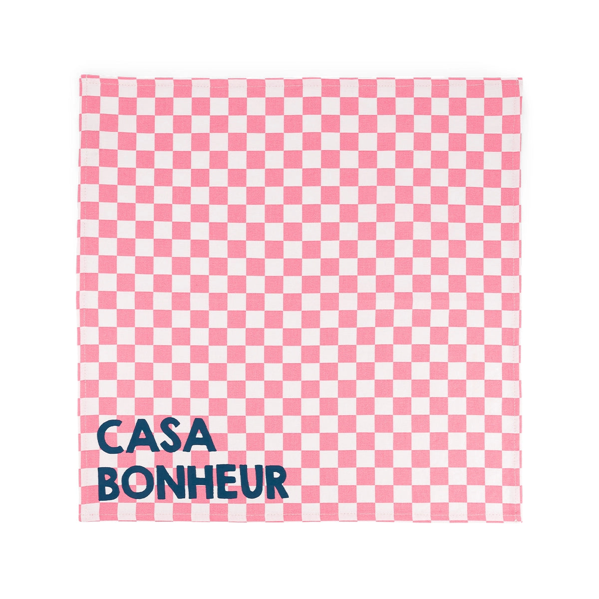 Pack of 2 napkins - Josephine Checkerboard Strawberry Casa bonheur