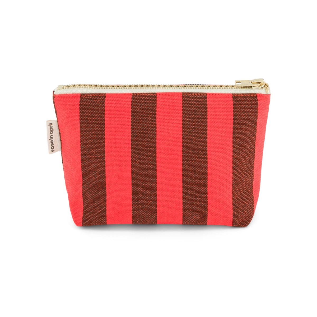 Pouch - Sofia Stripes Brown / Red