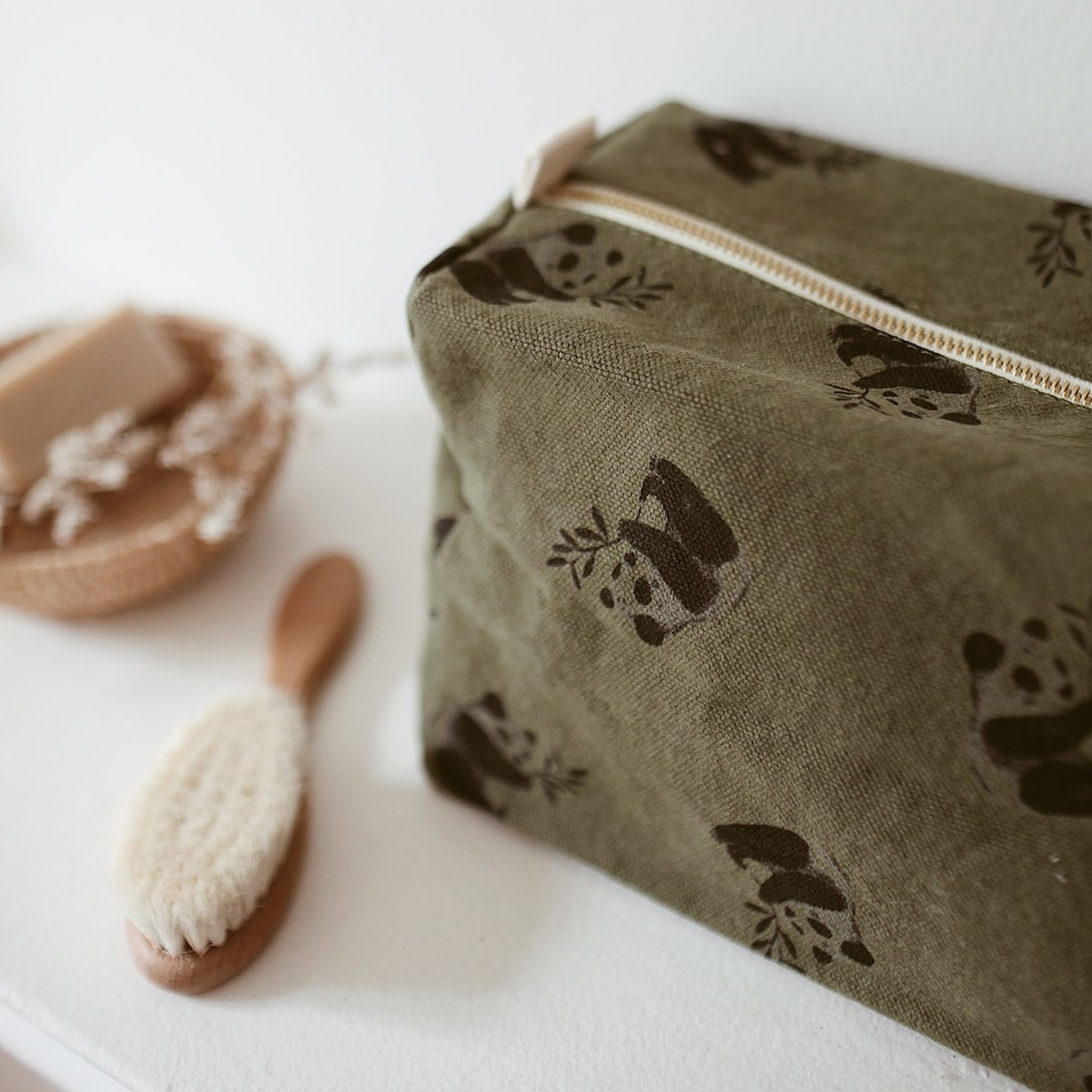 Wash bag - Vic Panda Khaki