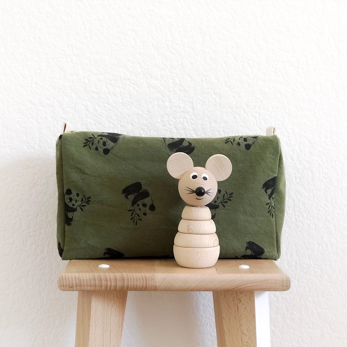 Wash bag - Vic Panda Khaki