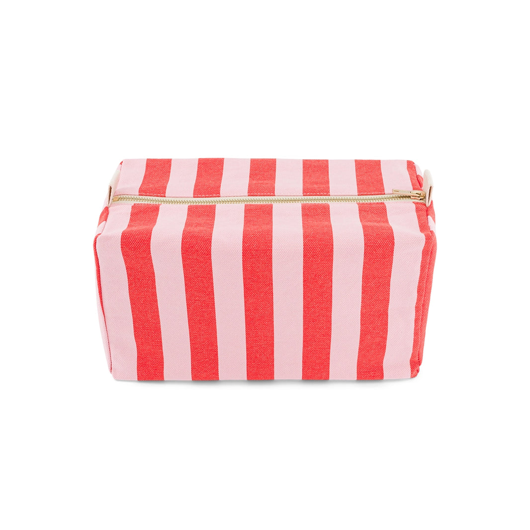 Trousse de toilette - Vic Rayures Candy pink / Rouge